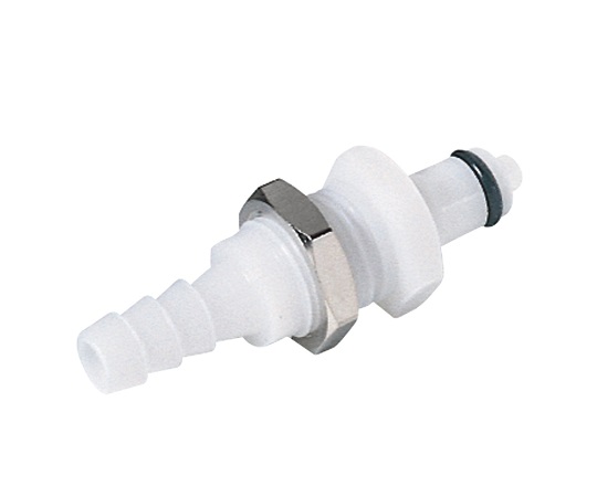 2-9642-06　［取扱停止］超小型カップリング（アセタール・弁付き）　ネジ取付　インサート　PMCD2404BSPT[Colder Products] Ultra Small Coupling (acetal with valve) Screw Mounting Insert