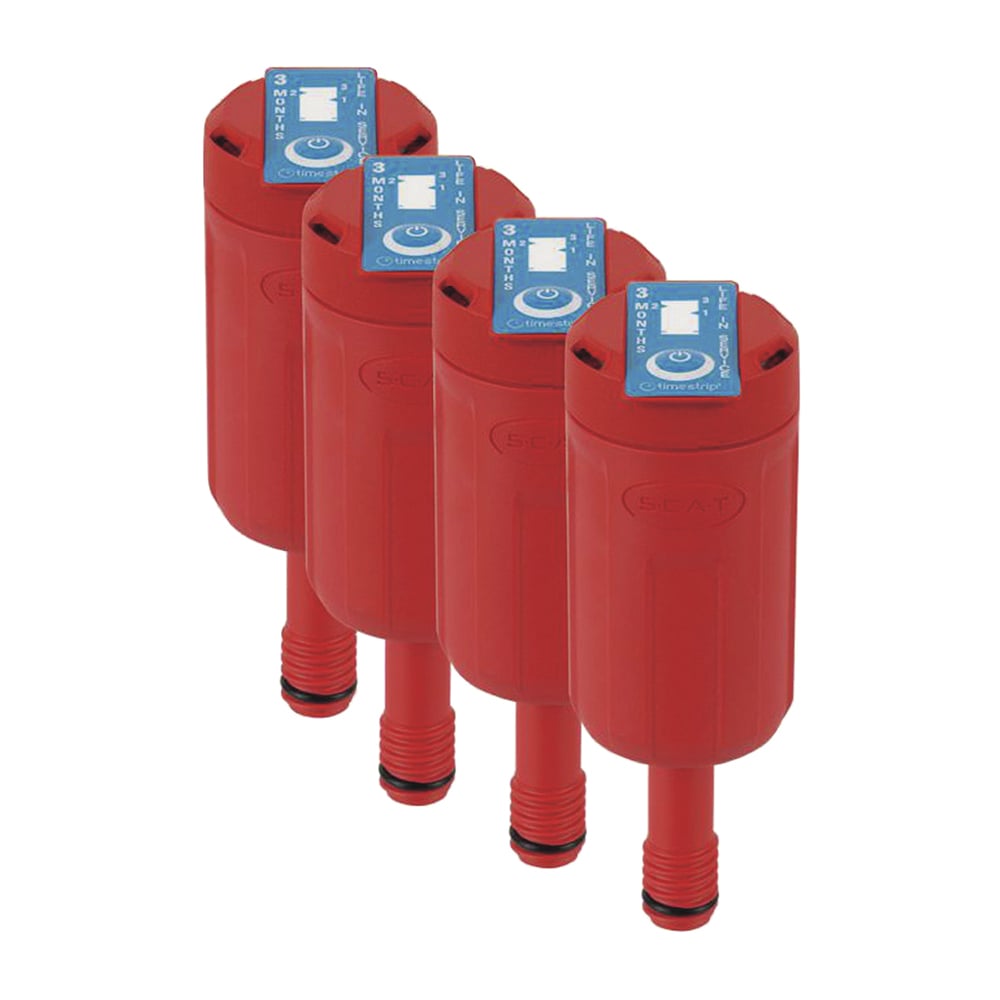 2-9654-25 安全廃液キャップ用排気フィルター（2.5Lタンク用） 4個入 490335