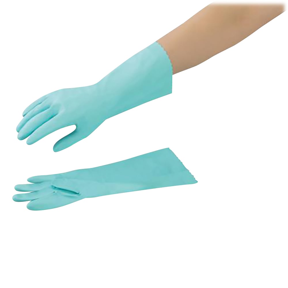 Nitrile Latex Glove Middle Thick With Fleece Piles Green M NHEXC-MG