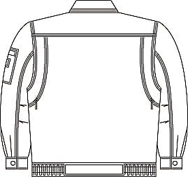 2-9946-01 長袖ブルゾン（JIS帯電防止規格対応） M シルバースパーダ A-1150