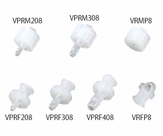 アイシス2-9966-01ルアｰフィッティング（PVDF製・軟質チューブ用）VPRM208【1袋(10個入)】(as1-2-9966-01)