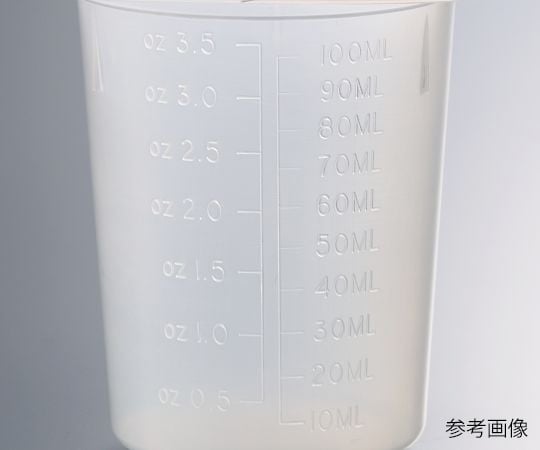 3-041-05 三角ビーカー（目盛付き） 800mL 100個入 25384-158