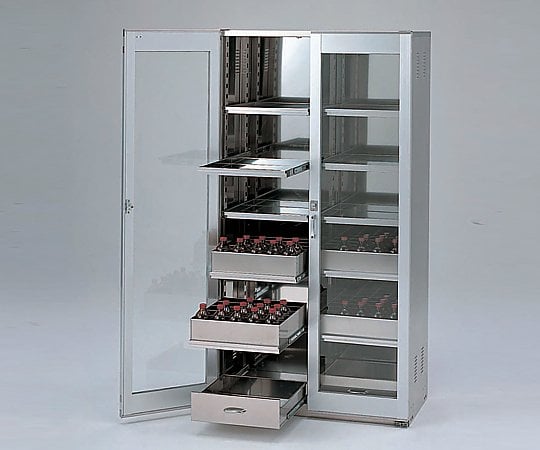 【特大】アズワン3-060-01薬品庫ＳＨ型ドア材質アルミ・ガラス【1個】(as1-3-060-01)