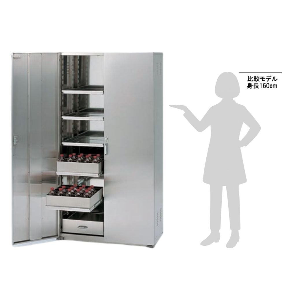 3-060-11 薬品庫 SH型 ステンレス扉 SH-S 【AXEL】 アズワン