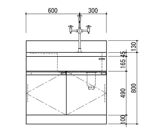 【特大】3-1287-11流し台(ホワイトタイプ)DWE-900W【1個】(as1-3-1287-11)