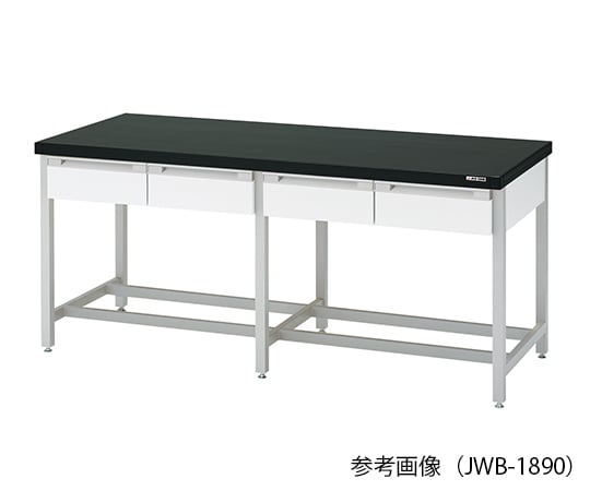 3-1347-12 作業台 (スチール製・両面引出し付き) 1500×900×800mm
