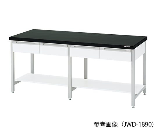 【大型商品※送料別途】アズワン3-1349-11　作業台 (スチール製・両面引出し付き) 1200×900×800mm　JWD-1290