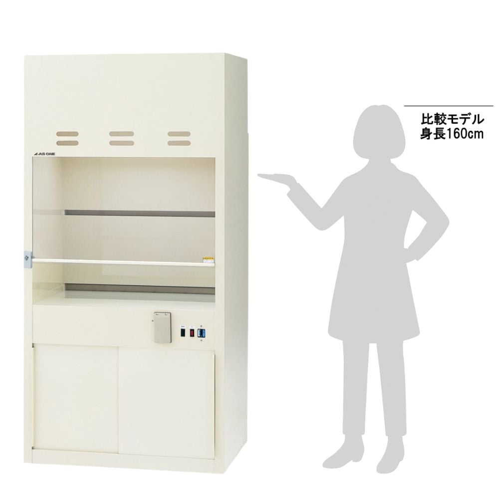 3-1373-14 ラボドラフト（PVC・W900タイプ） ファンなし ZP-900 【AXEL
