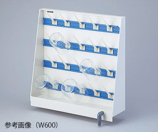 アズワン3-1381-01ビーカー掛け(片面流し台用)20フックW600【1個】(as1-3-1381-01)