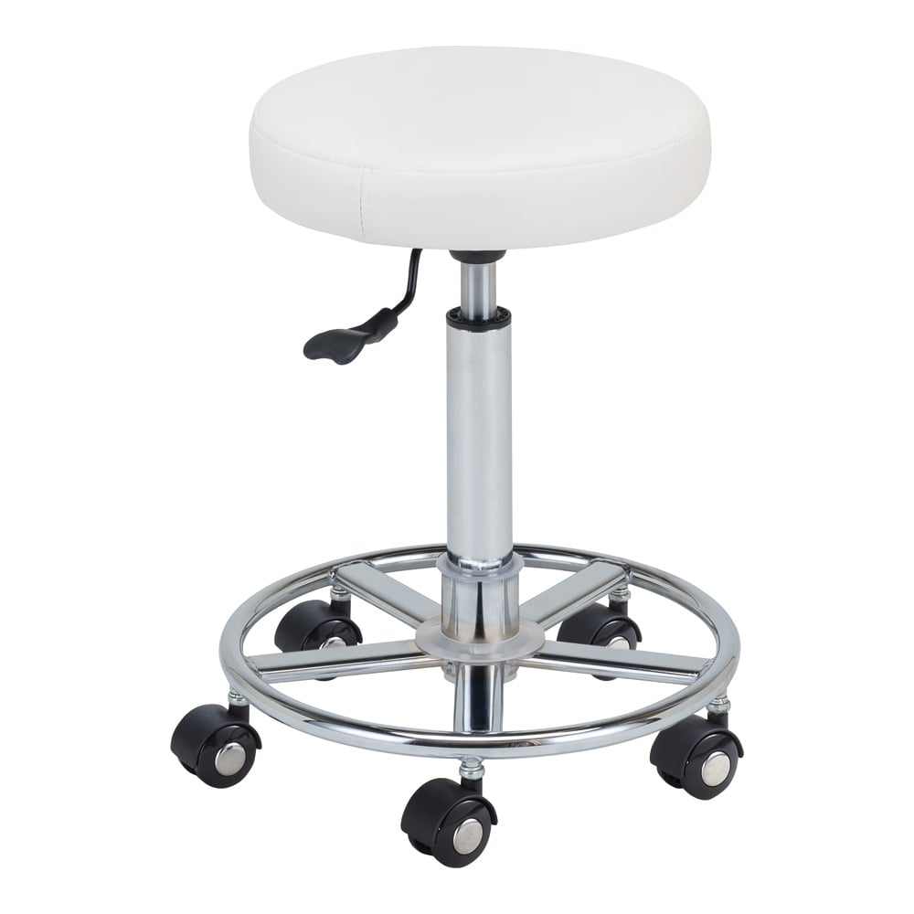 アズワン3-1472-03カラートレンドチェアー背もたれ無しホワイト【1脚】(as1-3-1472-03)