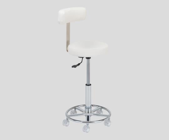 アズワン3-1473-03カラートレンドチェアー背もたれ付きホワイト【1脚】(as1-3-1473-03)