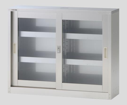 【送料定額】アズワン3-1486-03スリム薬品保管庫引違扉ガラス窓【1台】(as1-3-1486-03)