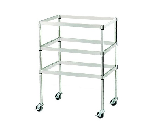 【組立】3-1544-02バスケットワゴン３段バスケット６個使用可【1台】(as1-3-1544-02)