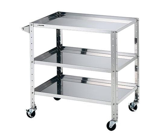 アズワン3-1557-04ステンレスヘビーワゴン枠付きラージ３段【1個】(as1-3-1557-04)