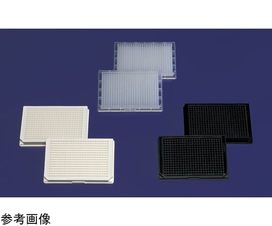 65-5637-33 384ウェルマイクロプレート（PP）U底 ブラック 1箱（20個×6