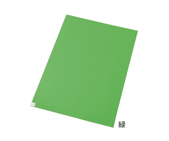 【サンプルあり】アズピュア（アズワン）3-1735-02　アズピュアエコノミー粘着マット（強粘着）　緑　600×900　10シート　