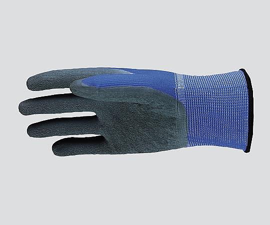 3-1740-01 天然ゴム背抜き手袋（13ゲージ） ブルー M A-371BM