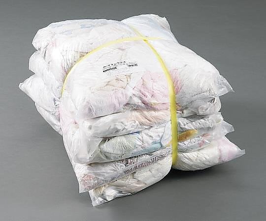 3-1820-01 タオルウエス 淡色 1セット(2kg×5袋入) W0212