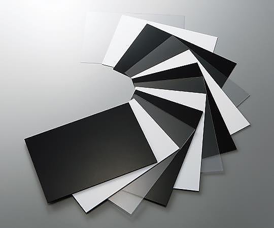 3-2165-02 塩化ビニル板 200×300×1t 黒 EB231-7