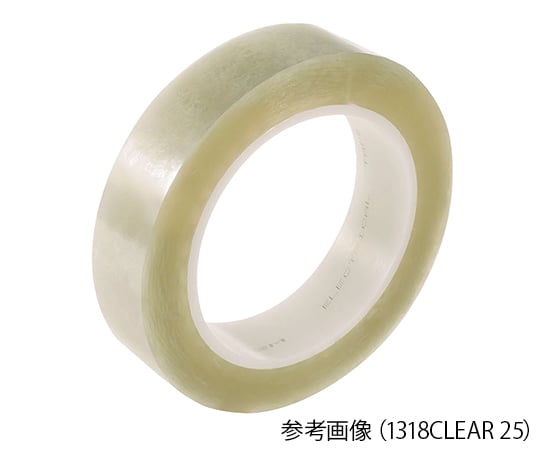 3-3205-03 ポリエステルテープ （透明） 25mm×0.06mm×66m 1318CLEAR 25