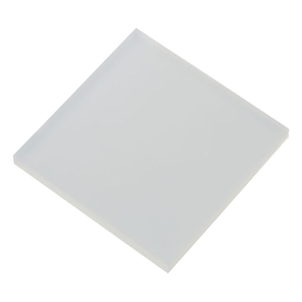 3-3255-02 樹脂サンプルプレート PP・ナチュラル □100×2mm 1袋（10枚