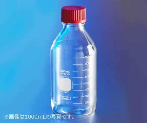 3-3308-06 メディウム瓶 PYREX(R)・赤耐熱キャップ付き 5000ml 1395-5LHTC