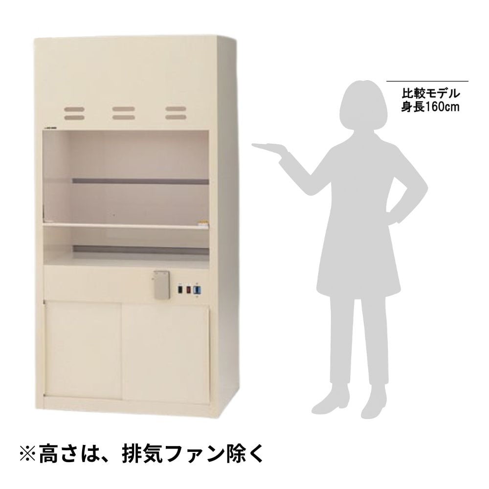 3-4047-34 コンパクトドラフト900（PVC製）給排水無 耐酸ファン CD9P