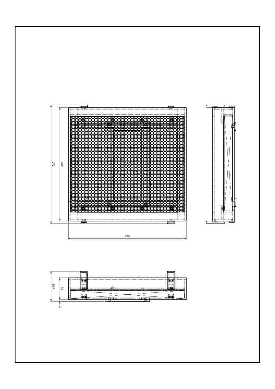 3-4056-50 排気ファンオプション（活性炭・除塵フィルターユニット