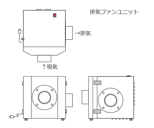 アズワン(AS ONE) 耐熱ダクトホース TAC硬質ダクトPP 300mm 21184-300