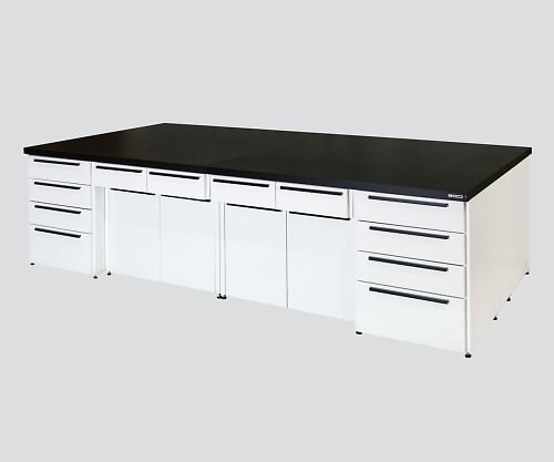 Unit Central Laboratory Bench Steel Type, Riser Type 1800 x 1200 x 800 ...