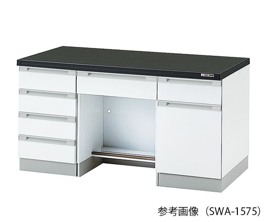 【大型商品※送料別途】アズワン3-4319-11　サイド実験台 (木製タイプ) 1500×750×800 mm　SWA-1575