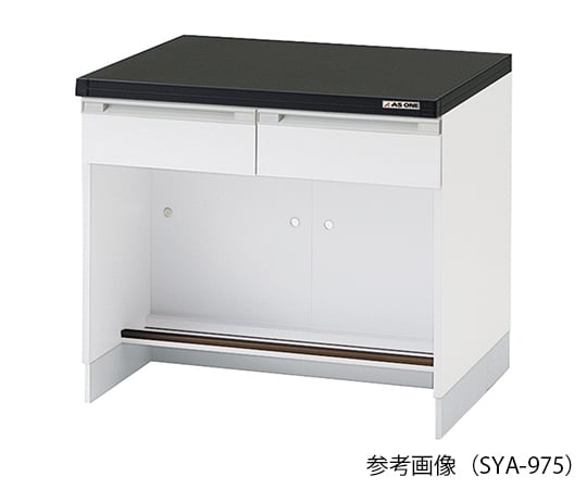 3-4348-11 サイド実験台 (木製タイプ) 450×750×800 mm SYA-475