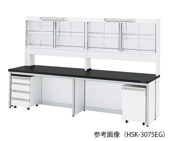 サイド実験台 (フレ-ムタイプ)LED照明付 1800×750×800/1870 mm