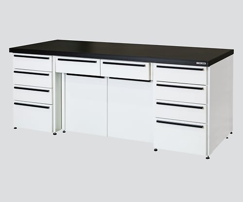 【特大】アズワン3-4475-01サイド実験台スチールユニット・ケコミ型１８００×９００×８００【1台】(as1-3-4475-01)