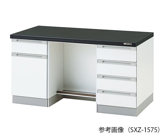 3-4476-11 サイド実験台 (木製タイプ) 1500×750×800 mm SXZ-1575
