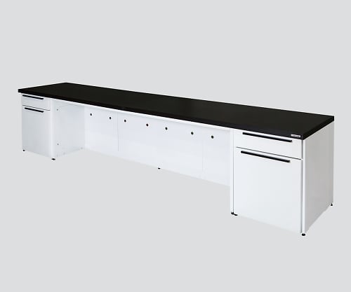 【特大】アズワン3-4487-03サイド実験台スチールユニット・オープン型２４００×７５０×８００【1台】(as1-3-4487-03)