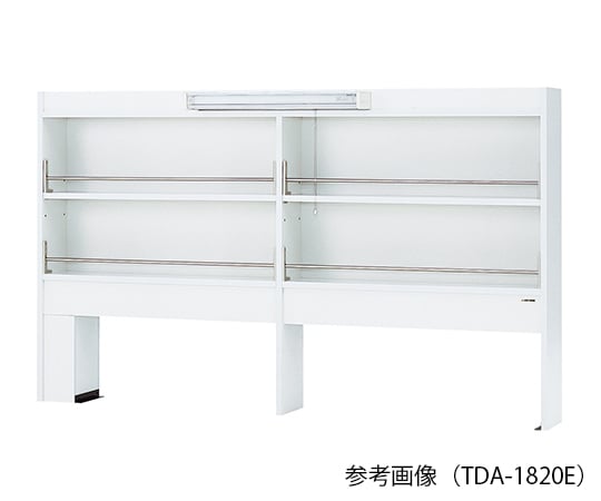 3-4582-12 試薬棚 (片面型・LED照明付き) 1200×200×1070mm TDA-1220E