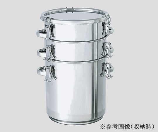 3-4801-01 Stackable Type Taper Shaped Stainless Steel Airtight ...