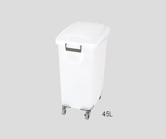 3-4837-06カラーペール（キャスター付き）45L半透明【1個】(as1-3-4837-06)