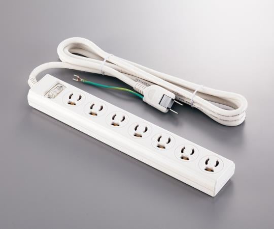 3-4932-02OAタップコード2mコンセント7個口(3芯)【1個】(as1-3-4932-02)