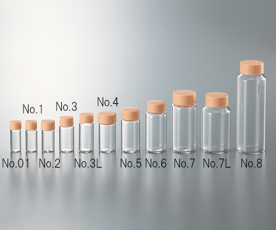 マルエム3-4942-11CCスクリュー管透明オレンジキャップ110mL【1箱(50本入)】(as1-3-4942-11)