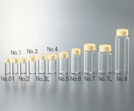 マルエム3-4944-07CCスクリュー管透明イエローキャップ20mL【1箱(50本入)】(as1-3-4944-07)