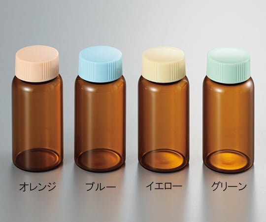 3-4946-01 CCスクリュー管 褐色 オレンジキャップ 3.5mL No.01