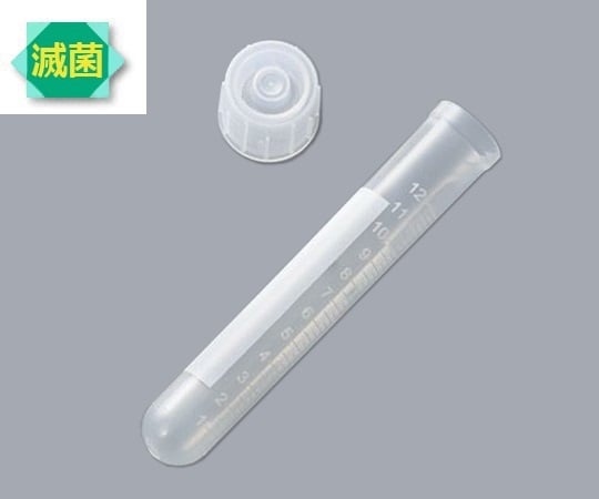 3-513-02 滅菌PPチューブ（目盛付） 15mL 500個入 34180015D