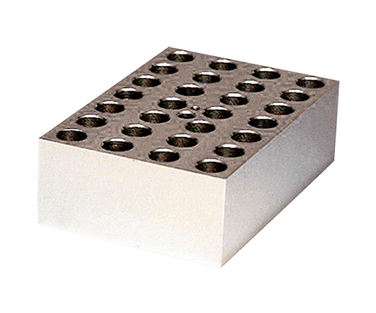 3-5204-11 電子冷却ブロック恒温槽用 アルミブロック(クールスタット)1.5mL用 28穴 5000-01