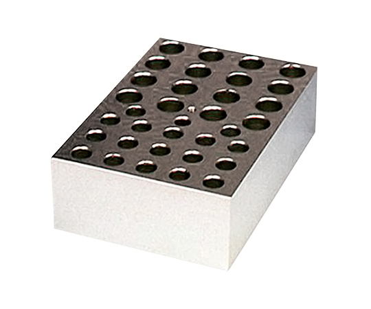 3-5204-13 電子冷却ブロック恒温槽用 アルミブロック(クールスタット)1.5mL用×16穴・0.5mL用×18穴 5000-03