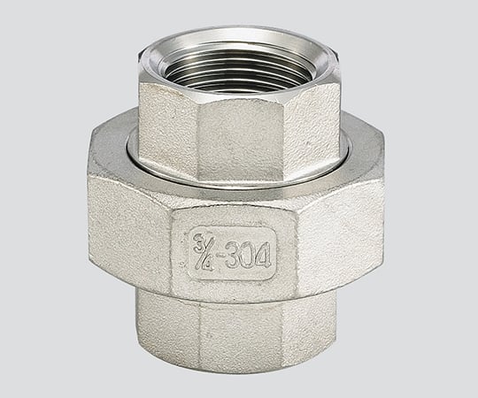 フローバル3-5212-02ステンレス継手(ユニオン)VU-02(接続規格1/4Rc)【1個】(as1-3-5212-02)