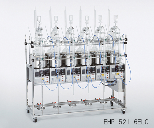 3-5217-03 自動温調式蒸留装置 3連式セット EHP-521-3ELC