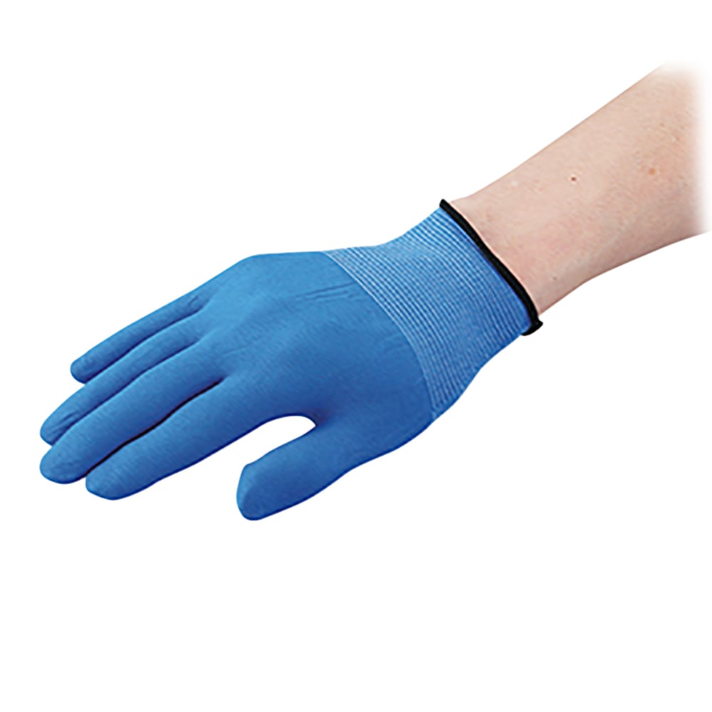  （まとめ）ショーワグローブ B0620EXフィット手袋 L ブルー B0620-LB 1パック(20枚)