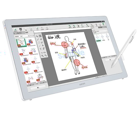 ワコム3-5242-13液晶ペンタブレット　23.8型・フルHD対応液晶モデル(ホワイト・医療用モデル)